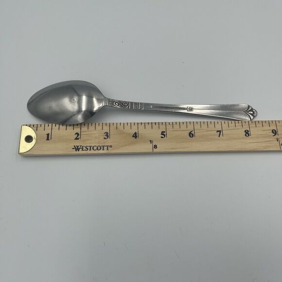Vintage Orleans Silver ORL31 Stainless Korea Silverware Serving Spoon 8.5” 8 1/2 - Picture 10 of 10